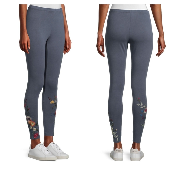 Johnny Was Pants - Johnny Was Embroidered Leggings